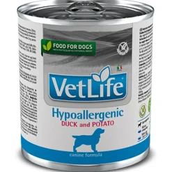Vet Life Dog Hypoallergenic Duck Lata 300gr