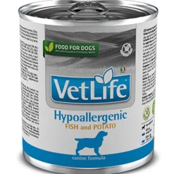 Vet Life Dog Hypoallergenic Fish Lata 300gr