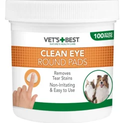 Vet's Best Clean Eye Round Pads 100 unidades