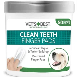 Vet´s Best Clean Teeth Finger Pads 50 unidades