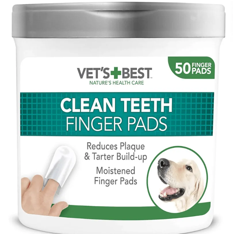 Vet´s Best Clean Teeth Finger Pads 50 unidades
