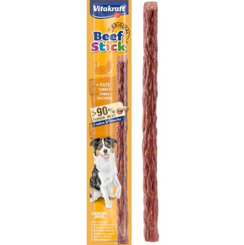 Vitakraft Beef Stick Snack para perros Sabor Pavo
