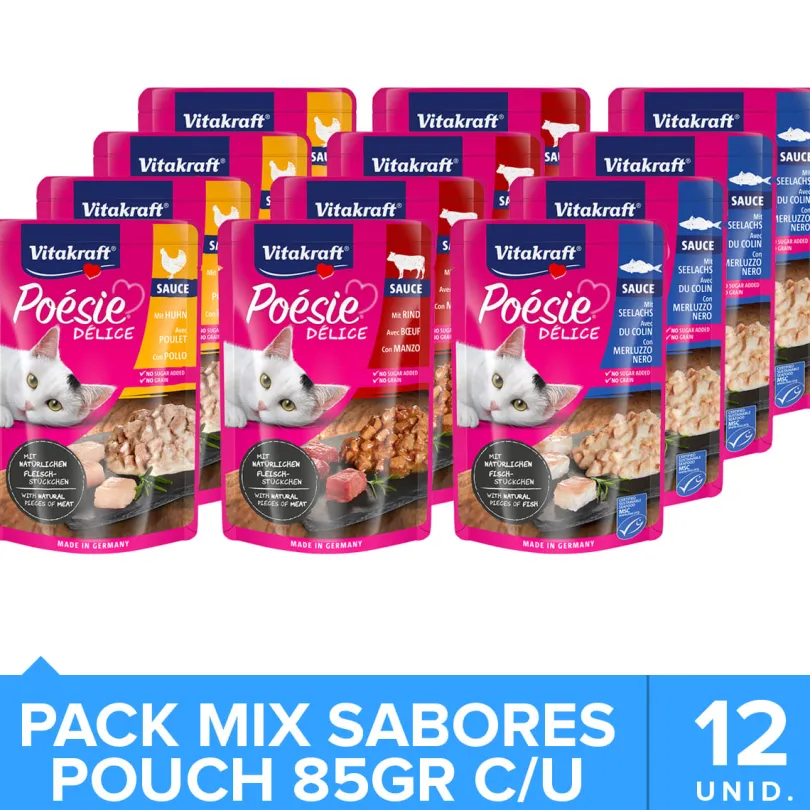 Vitakraft Cat Snack Poesi Delice Degustación con 12 Unidades