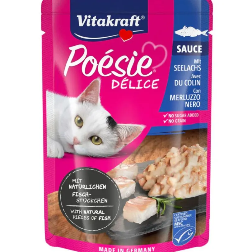 Vitakraft Cat Snack Poesi Delice Sabor Pescado 85gr PACK 23 Unidades
