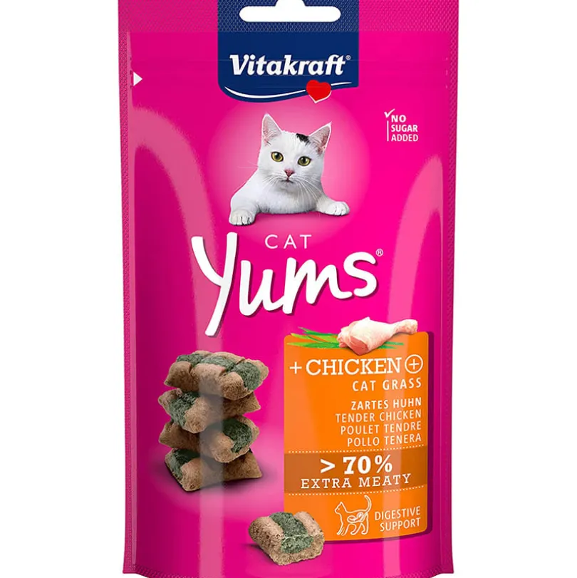 Vitakraft Cat Yums Pollo y Hierba Gatera 40gr