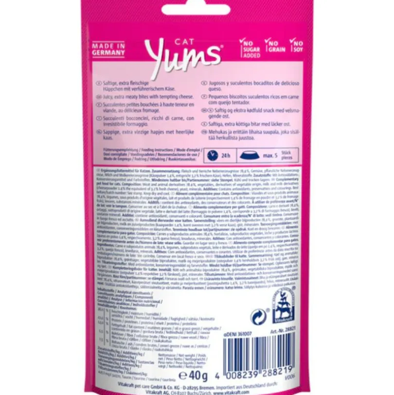 Vitakraft Cat Yums Pollo y Hierba Gatera 40gr