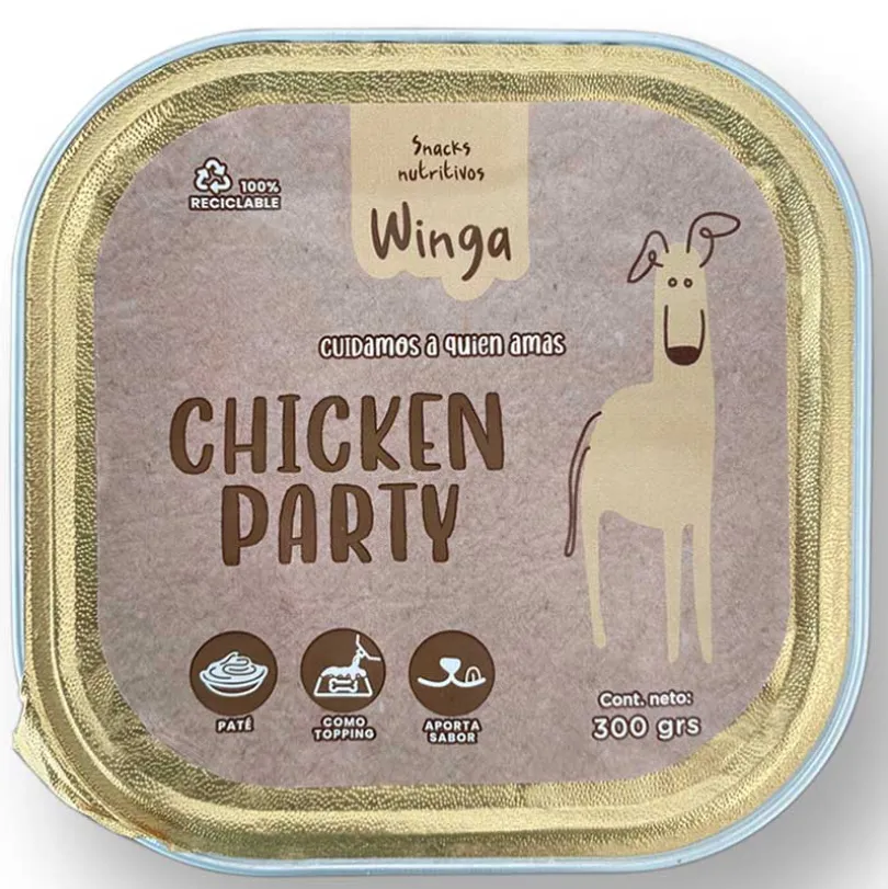 Winga Chicken Party 300gr Snack para Perros