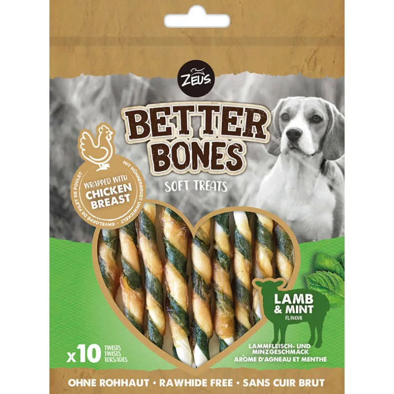 Zeus Better Bones Palitos Cordero y Menta 10 unidades 114gr