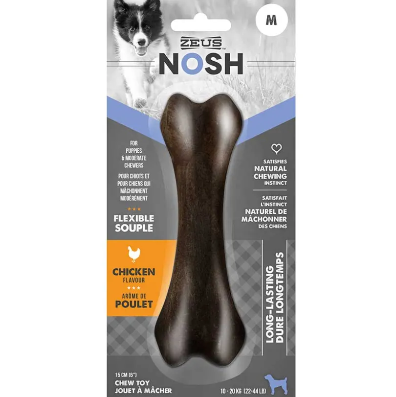 Zeus Nosh Hueso Flex para Perros Cachorros Sabor Pollo