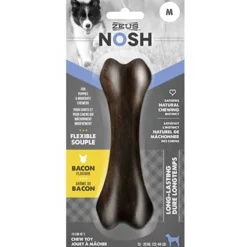 Zeus Nosh Hueso Flex para Perros Cachorros Sabor Tocino